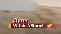 #CycloneYaas: Sandstorm Sweeps Paradip Beach Ahead Of Landfall