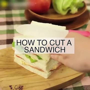 Sandviç kesmenin kolay bir yolu var!