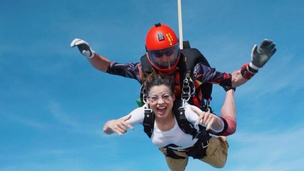 Urvashi Routela Skydive in Dubai l Black Rose(Tamil)