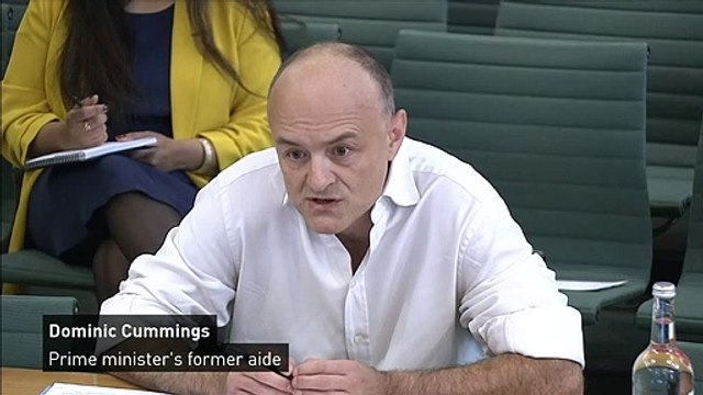 Dominic Cummings apology to joint select committee
