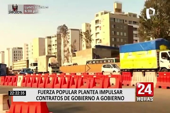 Fuerza Popular plantea impulsar contratos de gobierno a gobierno para eficacia en las obras y megaproyectos