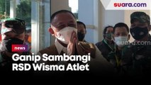 Perdana! Sehari Usai Dilantik Jokowi, Kepala BNPB Ganip Warsito Sambangi RSD Wisma Atlet