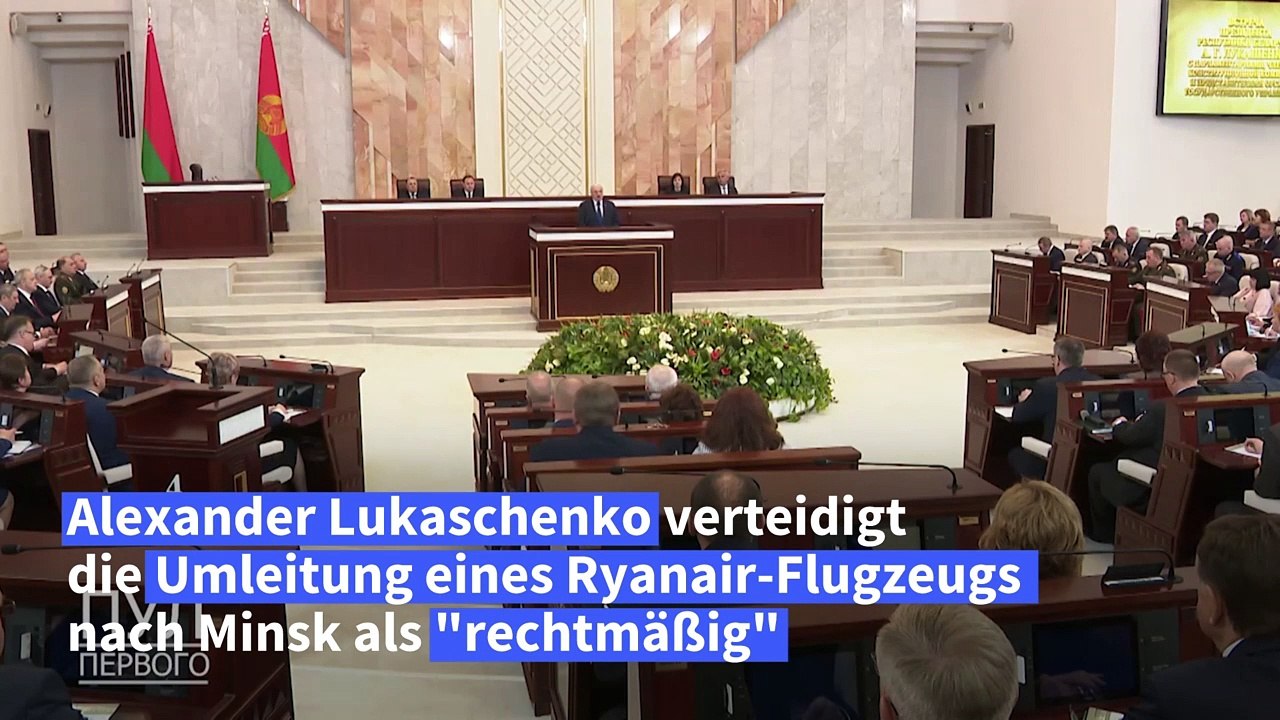 Belarus: Lukaschenko verteidigt Umleitung von Ryanair-Flugzeug