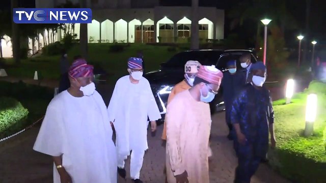 Tinubu, Bisi Akande, Osoba, Akinrinade, Others Visit Buhari Over Deaths Of COAS, 10 Others