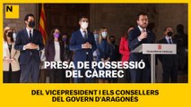 Presa de possessió del càrrec del vicepresident i els consellers del Govern d'Aragonès
