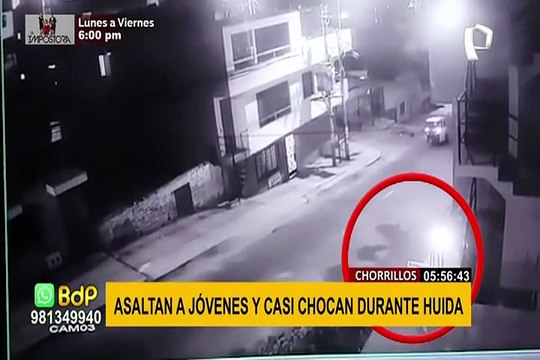 Chorrillos: 3 jóvenes son asaltados por delincuentes a pocos metros de su vivienda