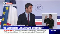 Campagne anti-Pfizer: Gabriel Attal qualifie 