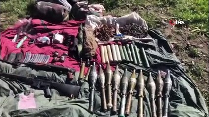 Van’da teröristlere ait silah ve mühimmat ele geçirildi