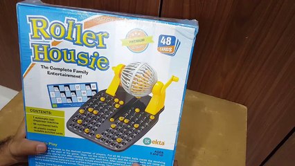 Unboxing and Review of Ekta Roller housie family game for kids gift