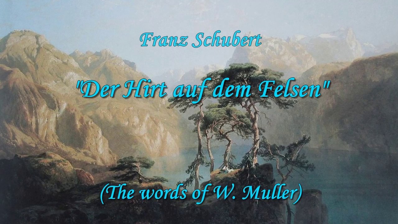 F. Schubert. 'Der Hirt auf dem Felsen'. Sings Oksana Gachechiladze
