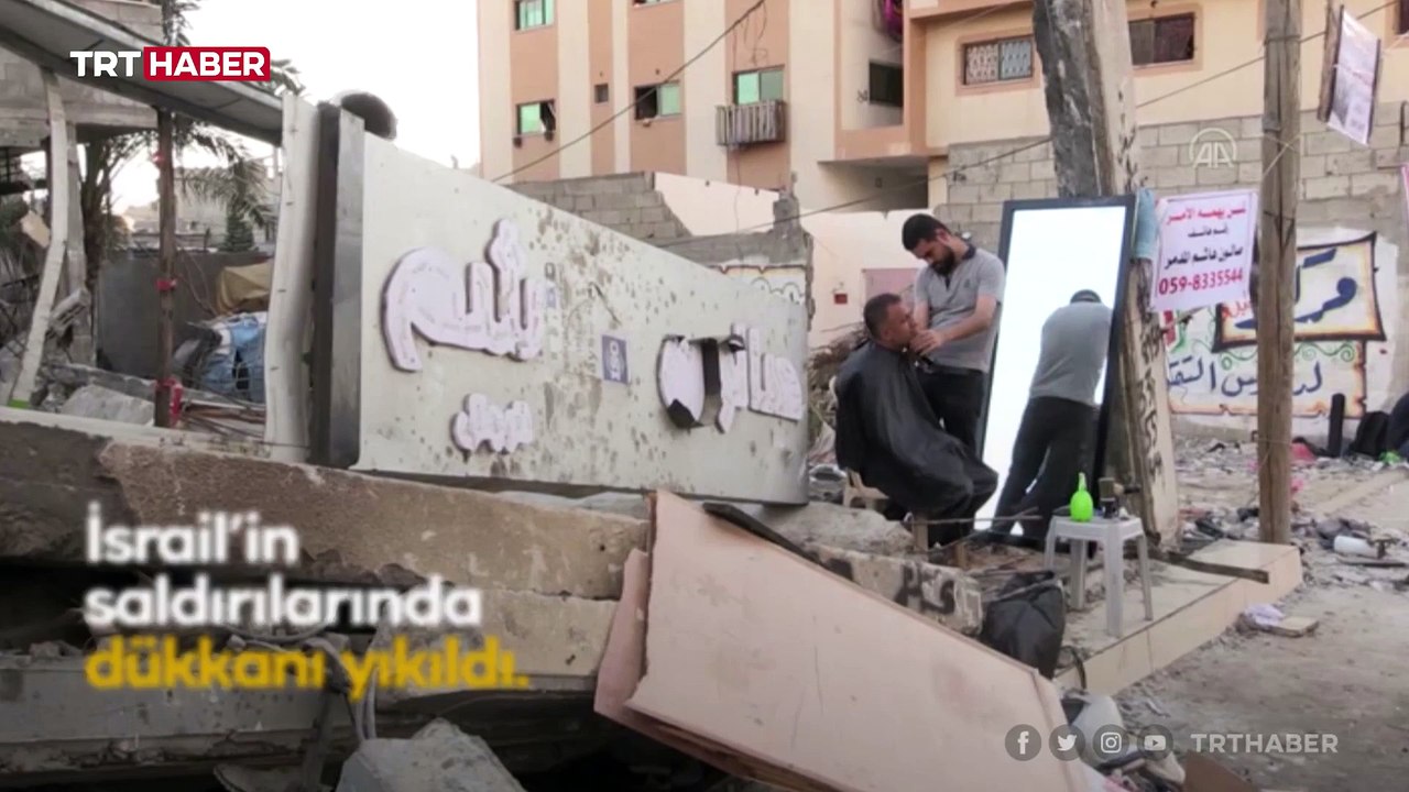 Enkaz üzerinde yaşam mücadelesi