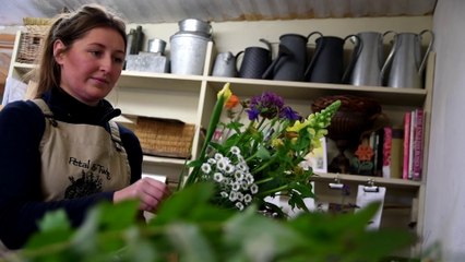 Tarleton florists set up a concession in Booths supermarket