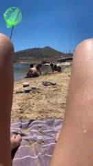 Κέλλυ Κελεκίδου: Οι πρώτες βουτιές στην Πάρο