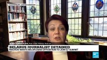 Belarus journalist detained
