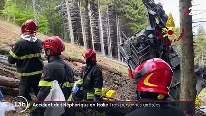 Italie : trois personnes interpellées après la chute d'un téléphérique