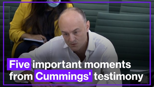 Five of the most important moments from Dominic Cummings' testimony