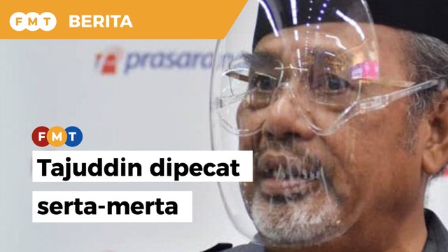 Tajuddin dipecat sebagai pengerusi Prasarana