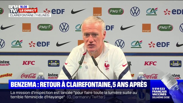 Didier Deschamps sur le retour de Karim Benzema: Il a sa place au même titre que les autres joueurs