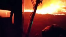 DR Congo volcano - thousands flee as Mount Nyiragongo lava flows destroy homes