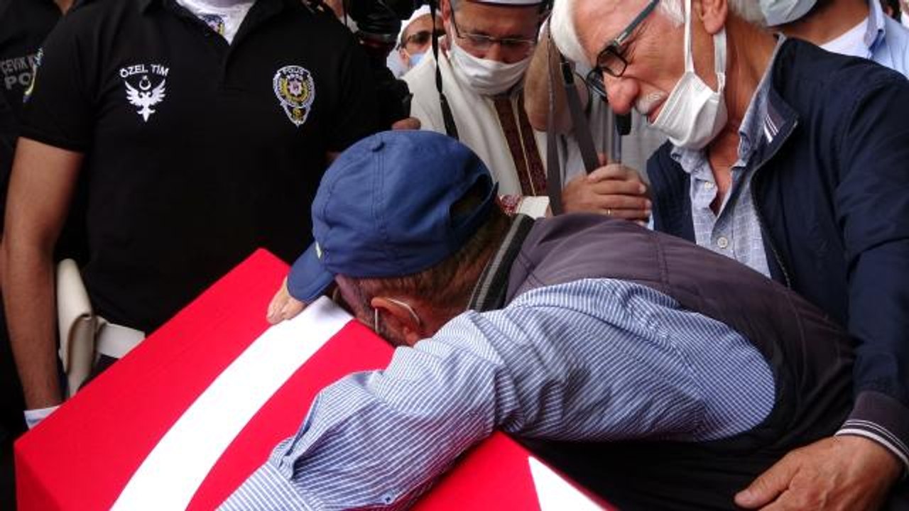 Son dakika haberleri... Şehit polis memuru son yolculuğuna uğurlandı