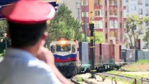 ERZURUM - Çin'e gidecek ihracat treni Erzurum'a ulaştı