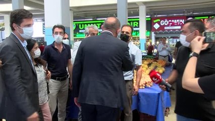 CHP'Lİ TEKİN, PAZAR YERLERİNİ ZİYARET ETTİ