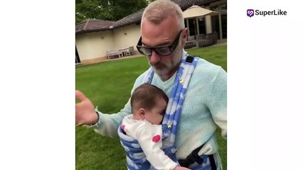 Download Video: Gianluca Vacchi enterneció a todos con video junto su hija Blu Jerusalema