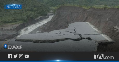 La vía que conecta Quito con la Amazonía norte se encuentra colapsada