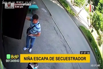 ¡Atención papás! así escapó una niña de un presunto secuestrador