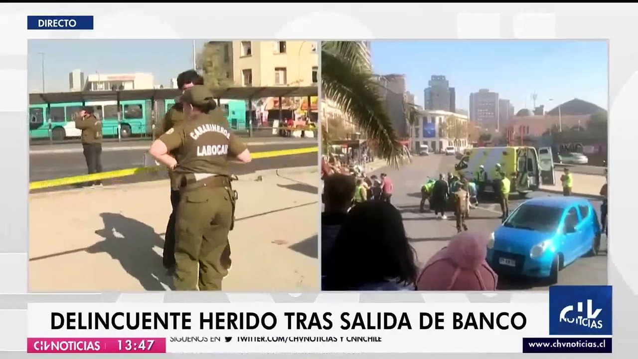 Venezolano delincuente es herido a bala por Carabineros en Stgo multicultural  - Chv