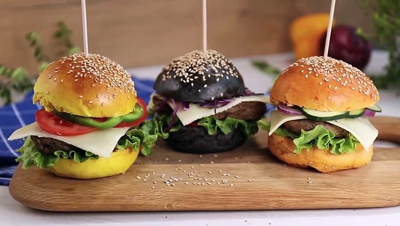Obojeni hamburger