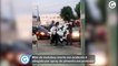 Mãe de motoboy morto em acidente é atingida por spray de pimenta em protesto