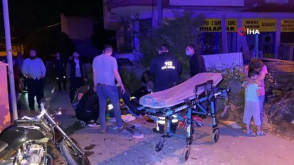 Motosiklet ile minibüs çarpıştı: 2 yaralı