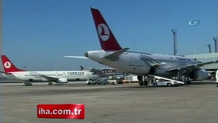 Uçakta korku dolu anlar