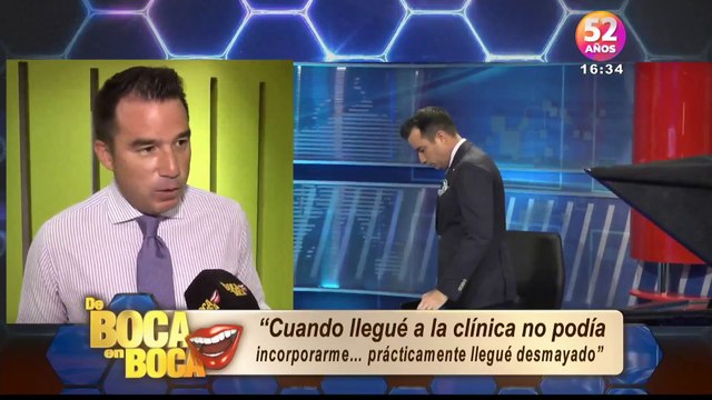 Andrés Jungbluth fue hospitalizado de emergencia