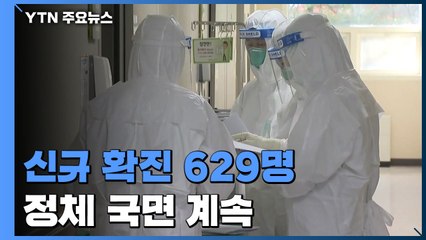신규 확진 629명...하루 만에 7백 명 아래로 / YTN