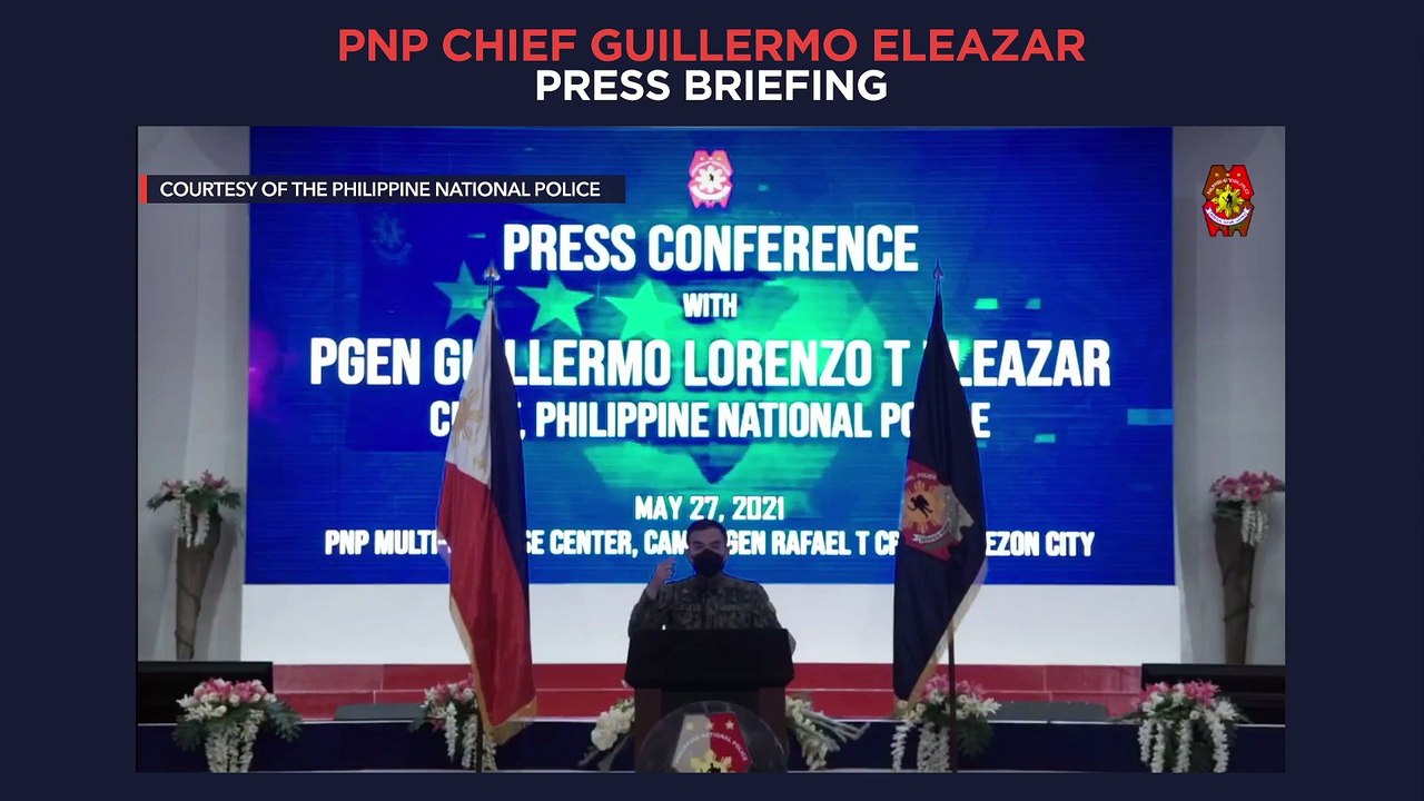 PNP chief Eleazar hold press briefing | Thursda...