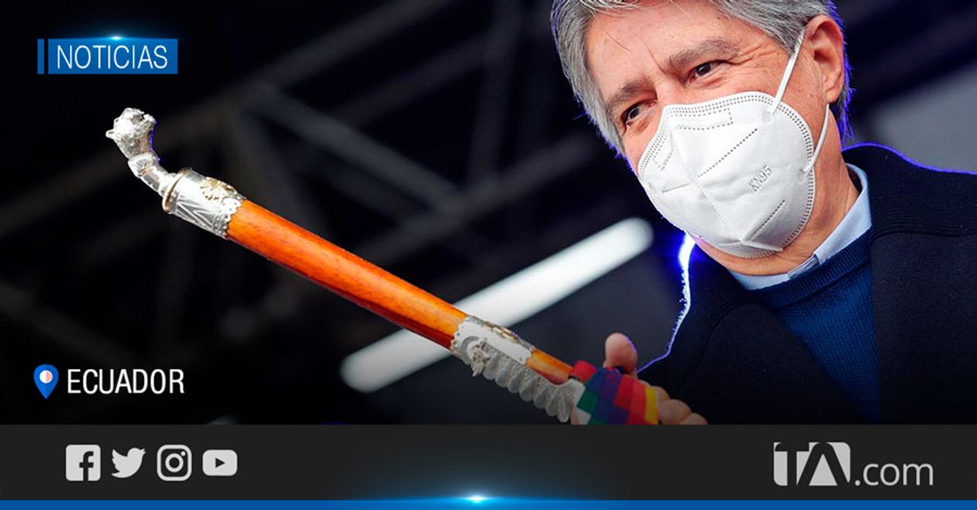 El presidente recibió el bastón de mando en Tamboloma -Teleamazonas