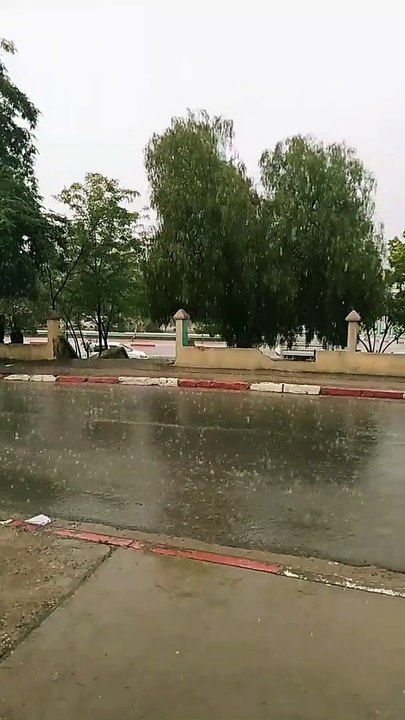 البويرة تحت وابل من المطر يوم 26 ماي 2021
