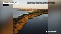 River viewed from the sky