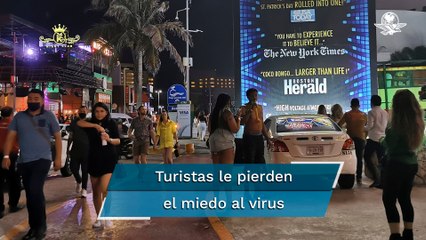 En Cancún, como si ya no existiera el Covid-19