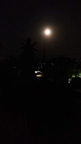 Lunar eclipse which collapses moon