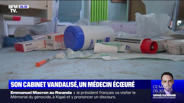 Vitres brisées, mobilier renversé... Le désarroi d'un médecin après le saccage de son cabinet