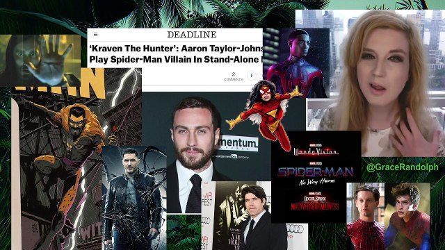 Aaron Taylor Johnson cast as Kraven the Hunter 2023 Movie - Sony Marvel