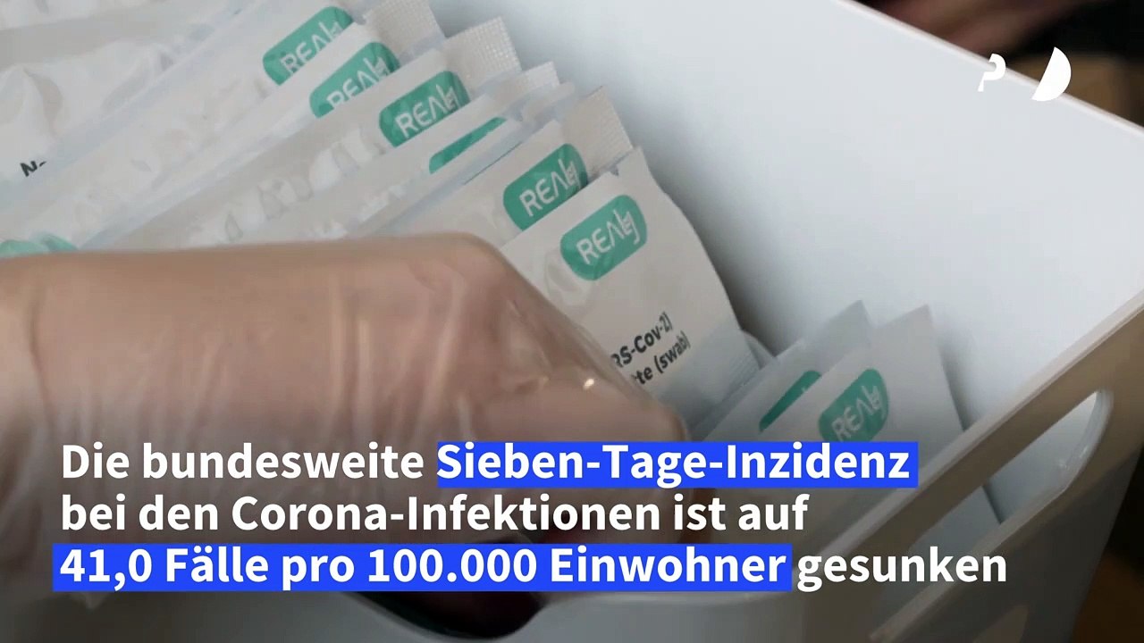Bundesweite Sieben-Tage-Inzidenz sinkt weiter auf jetzt 41