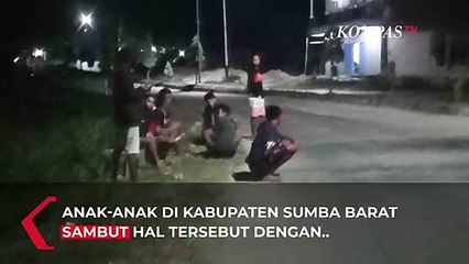 Antusiasme Anak-Anak Saksikan Penampakan Gerhana Bulan Total