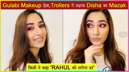 Disha Parmar Brutally Trolled For Her Pink Makeup | Video Viral