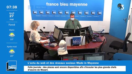 27/05/2021 - La matinale de France Bleu Mayenne
