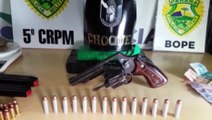 Choque realiza prisão de rapaz com mandado de prisão em aberto por homicídio; mais outro homem foi preso na operação