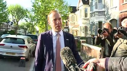 Matt Hancock doorstep